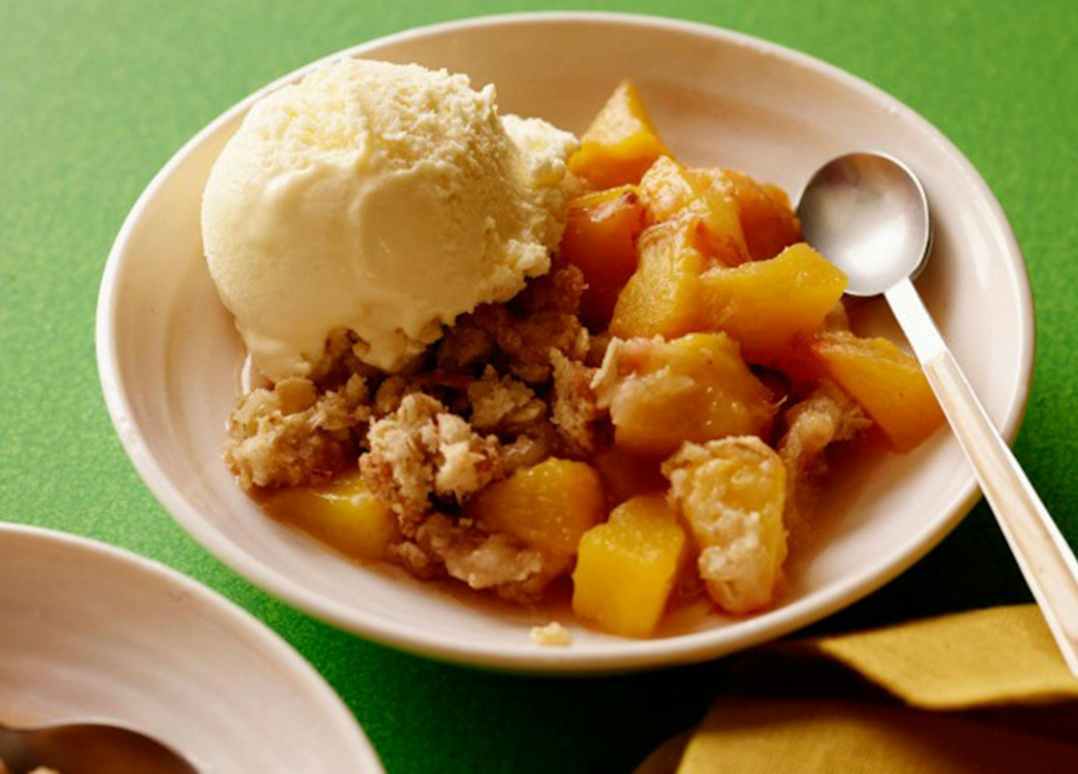 From Cookingchannel.com Louie and Pete's Peach Crisp was featured on an episode of "My Grandmother's Ravioli," with Mo Rocca.