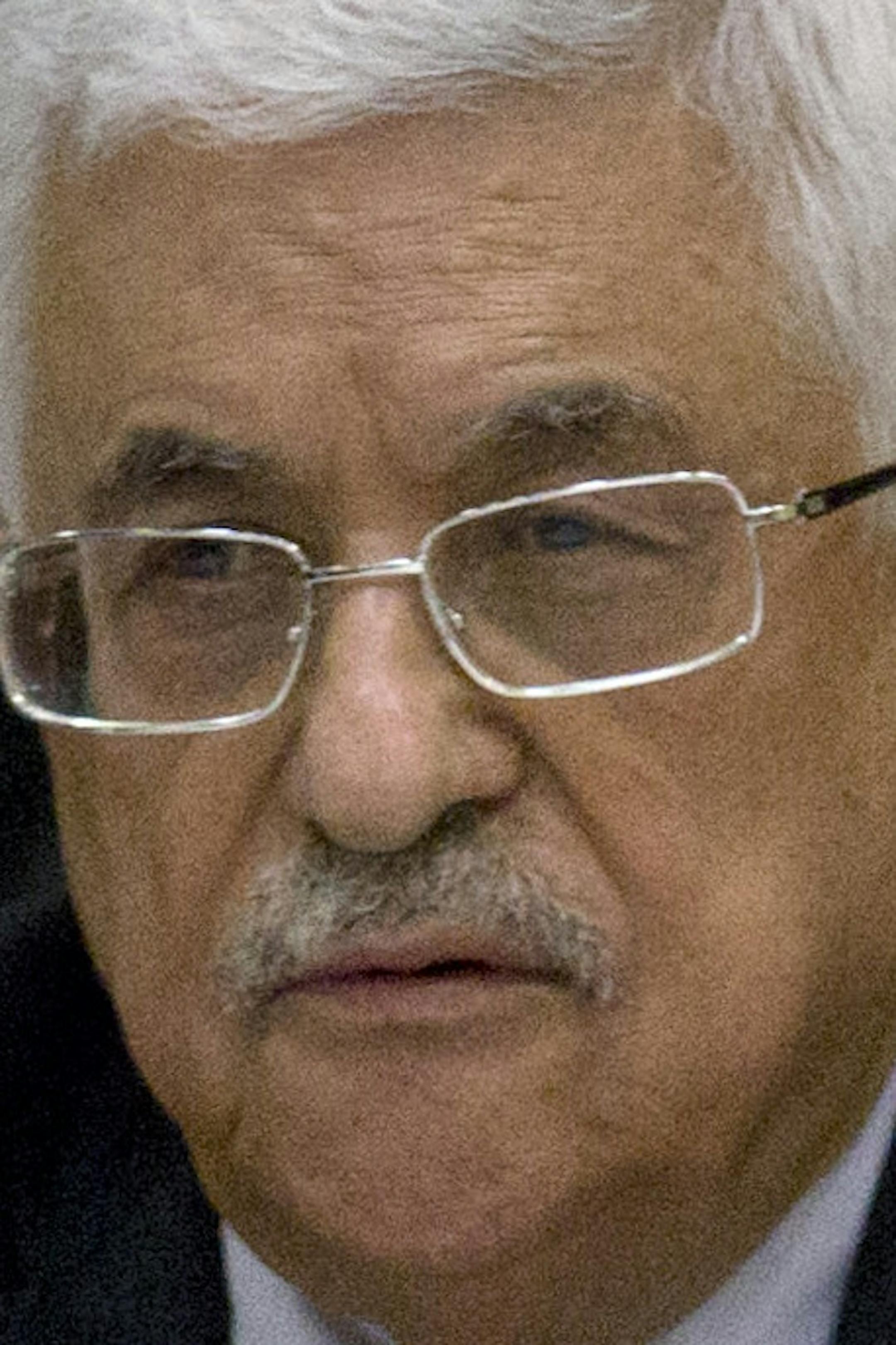 FILE - In this June 22, 2015 file photo, Palestinian President Mahmoud Abbas heads the Palestine Liberation Organization (PLO) Executive Committee meeting at the Palestinian Authority headquarters, in the West Bank city of Ramallah. (AP Photo/Nasser Nasser, File)
