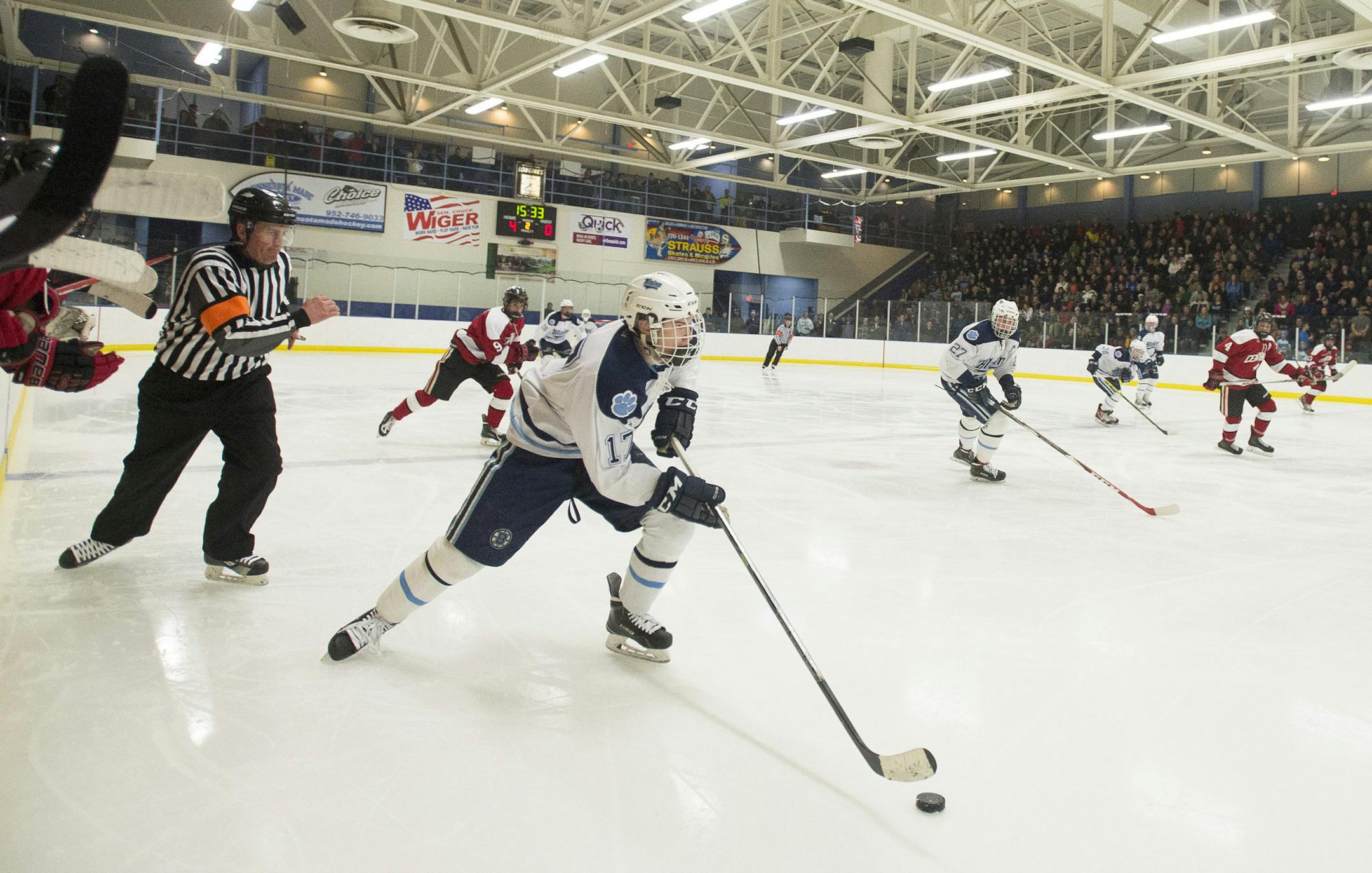 Blaine forward Luke Notermann is among three players on the team with 27 goals or more. (Aaron Lavinsky, Star Tribune)
