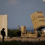 A battery of Israel's Iron Dome defense missile system, deployed to intercept rockets, sits in Ashkelon, southern Israel, Aug. 7, 2022. Israel is vowi