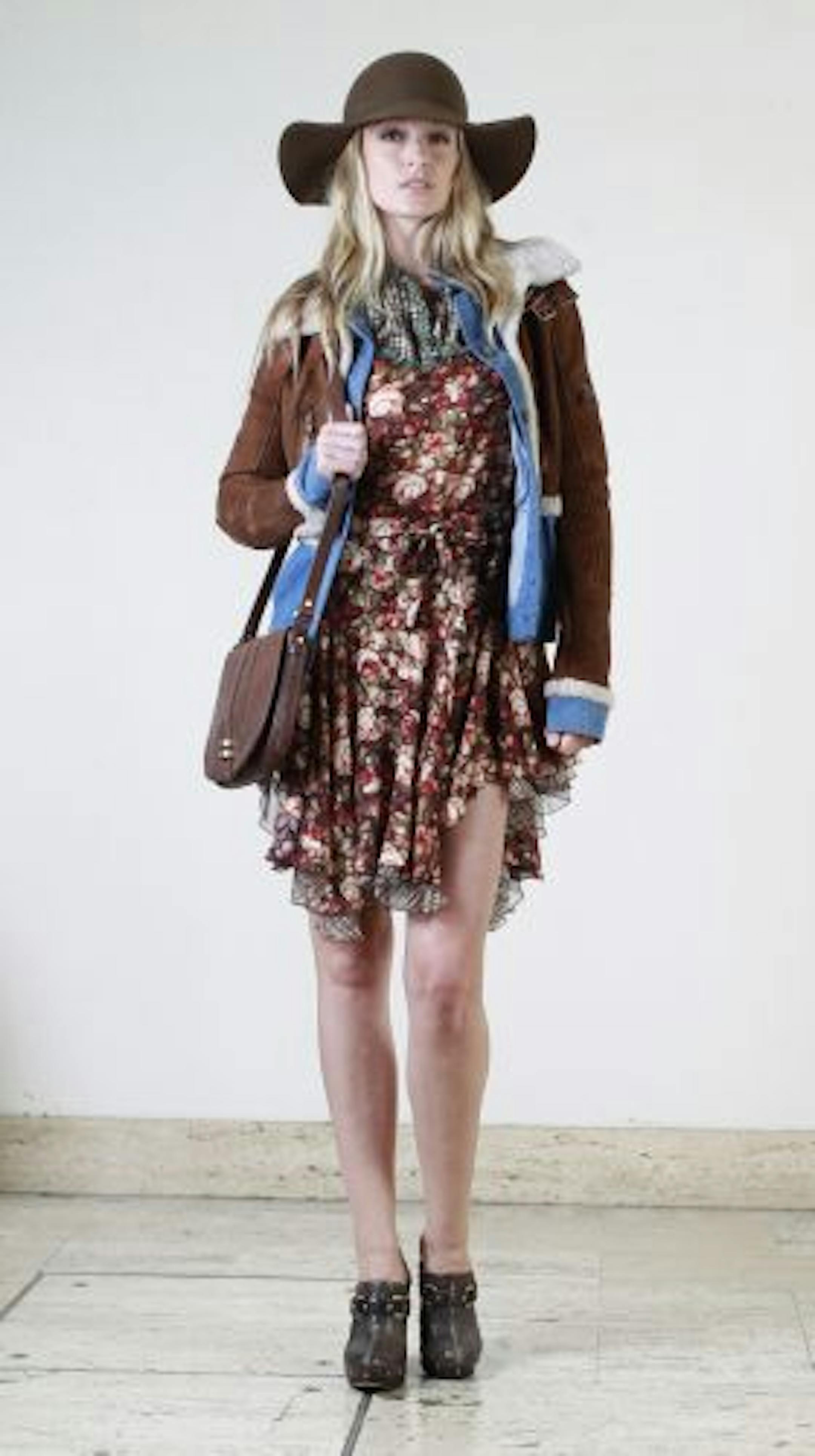 Tracy Ripsin, who grew up in Maple Grove and now lives in Dallas, models a look from the fall 2010 Roberto Cavalli collection.