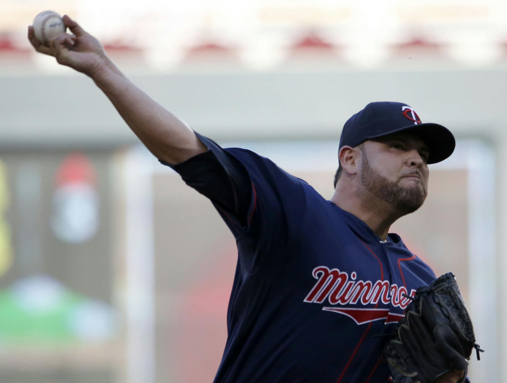 Twins starting pitcher Ricky Nolasco ] Twins vs. White Sox at Target Field MONICA HERNDON monica.herndon@startribune.com Minneapolis, MN 06/20/2014