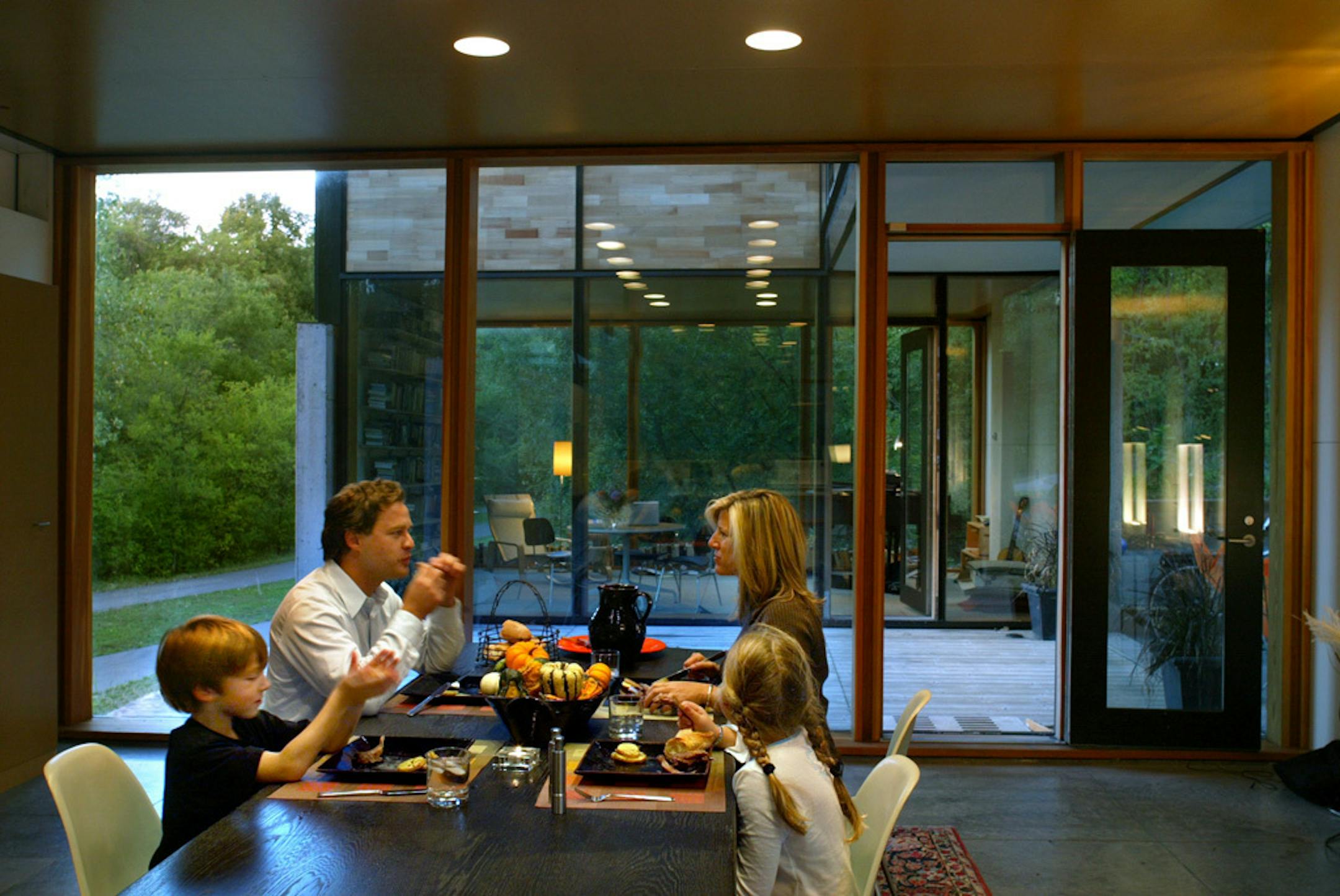 FILE - The Flatpak house of Minneapolis architect Charlie Lazor.