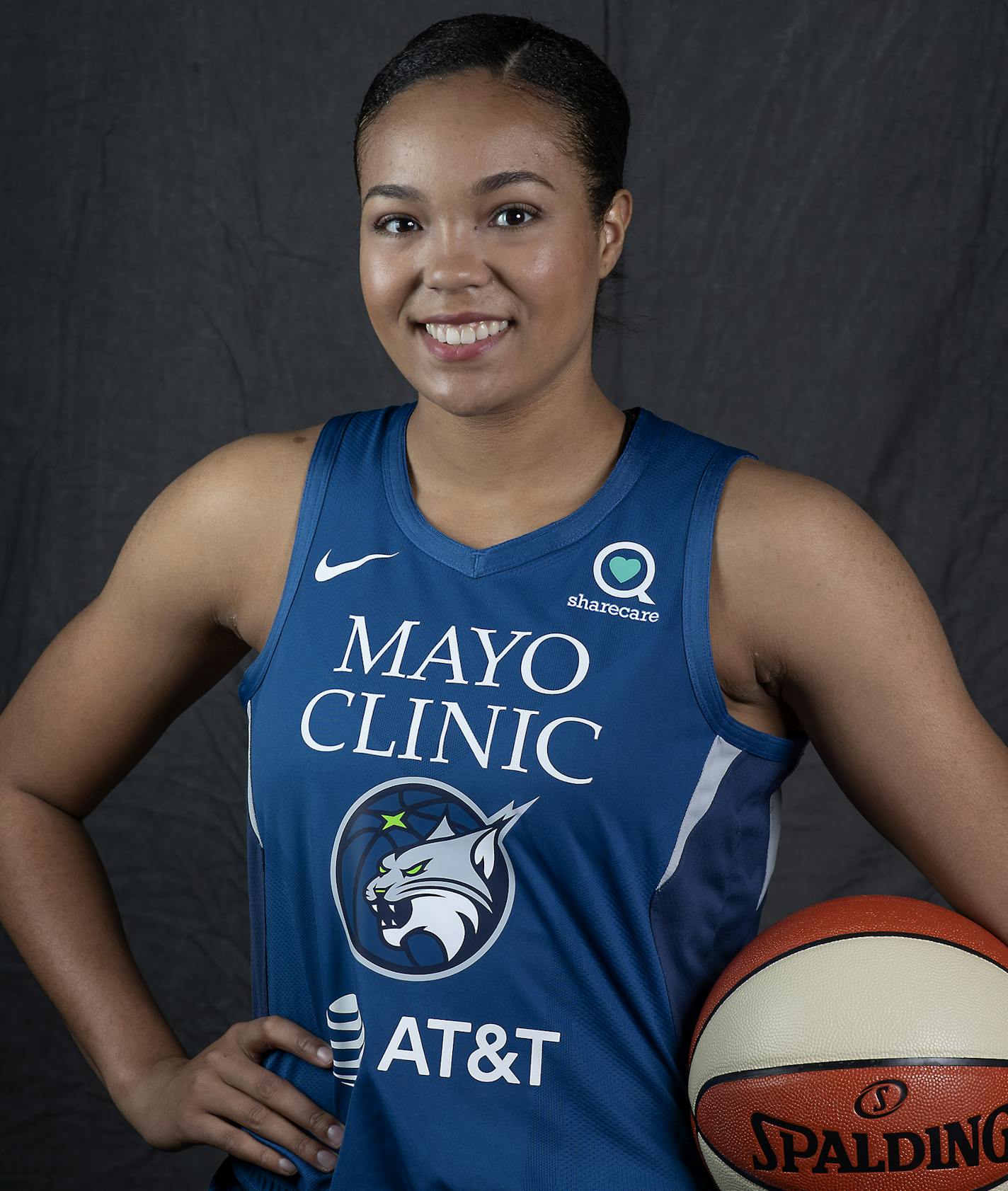 Minnesota Lynx Napheesa Collier struck a pose during Media day at the Target Center, Thursday, May 16, 2019 in Minneapolis, MN. ] ELIZABETH FLORES &#x2022; liz.flores@startribune.com 20056900A