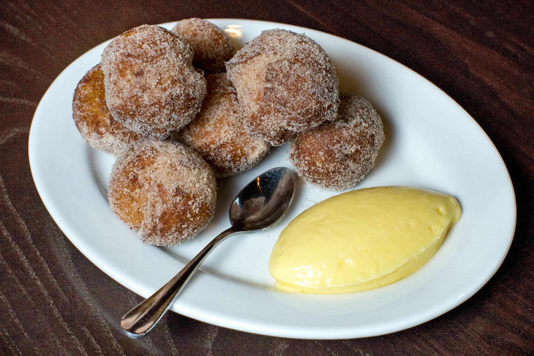 Lovechild serves warm Portuguese cinnamon-sugar doughnuts and lemon curd. ] COURTNEY PEDROZA • courtney.pedroza@startribune.com June 22-24, 2017; Wisconsin restaurants, cafes, bars, bakeries and breweries; Dining along the Mississippi River.