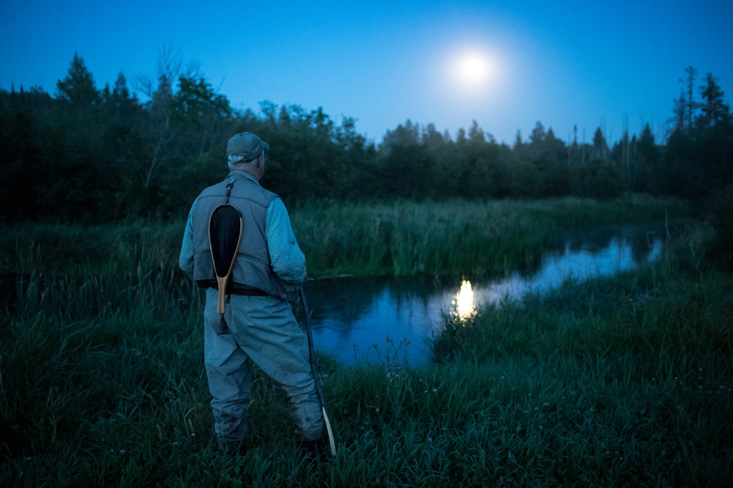 John Sorenson fished the Straight River in August as the mating dance of the hex mayflies drew brook trout to the surface. "It's a treasure," Sorenson said of the river near Park Rapids that's threatened by development and agricultural pollution.