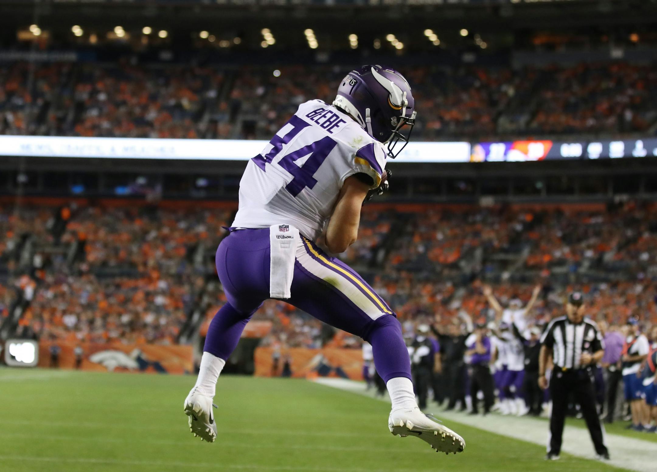 Minnesota Vikings wide receiver Chad Beebe (84)