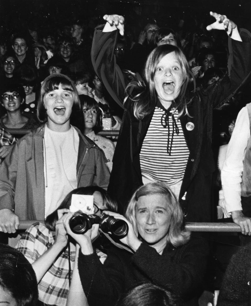 Beatles fans at Metropolitan Stadium in 1965.