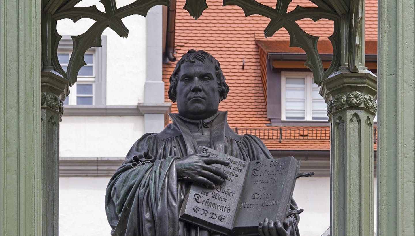 iStockphoto.com
Monument of Martin Luther in Wittenberg, Germany. It was the first public monument of the great reformer, designed 1821 by Johann Gottfried Schadow. Martin Luther (1483-1546) was a German monk, theologian, and church reformer and the translator of the bible into German.