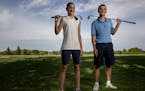Blaine High School sibling golfers Kathryn and Caleb Van Arragon. ] CARLOS GONZALEZ &#xef; cgonzalez@startribune.com &#xf1; May 23, 2018, Ham Lake, MN