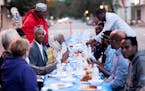 Neighbors gathered during Ramadan for an iftar dinner sponsored by Healthy Together Willmar, a community-led project for breaking down barriers to hea