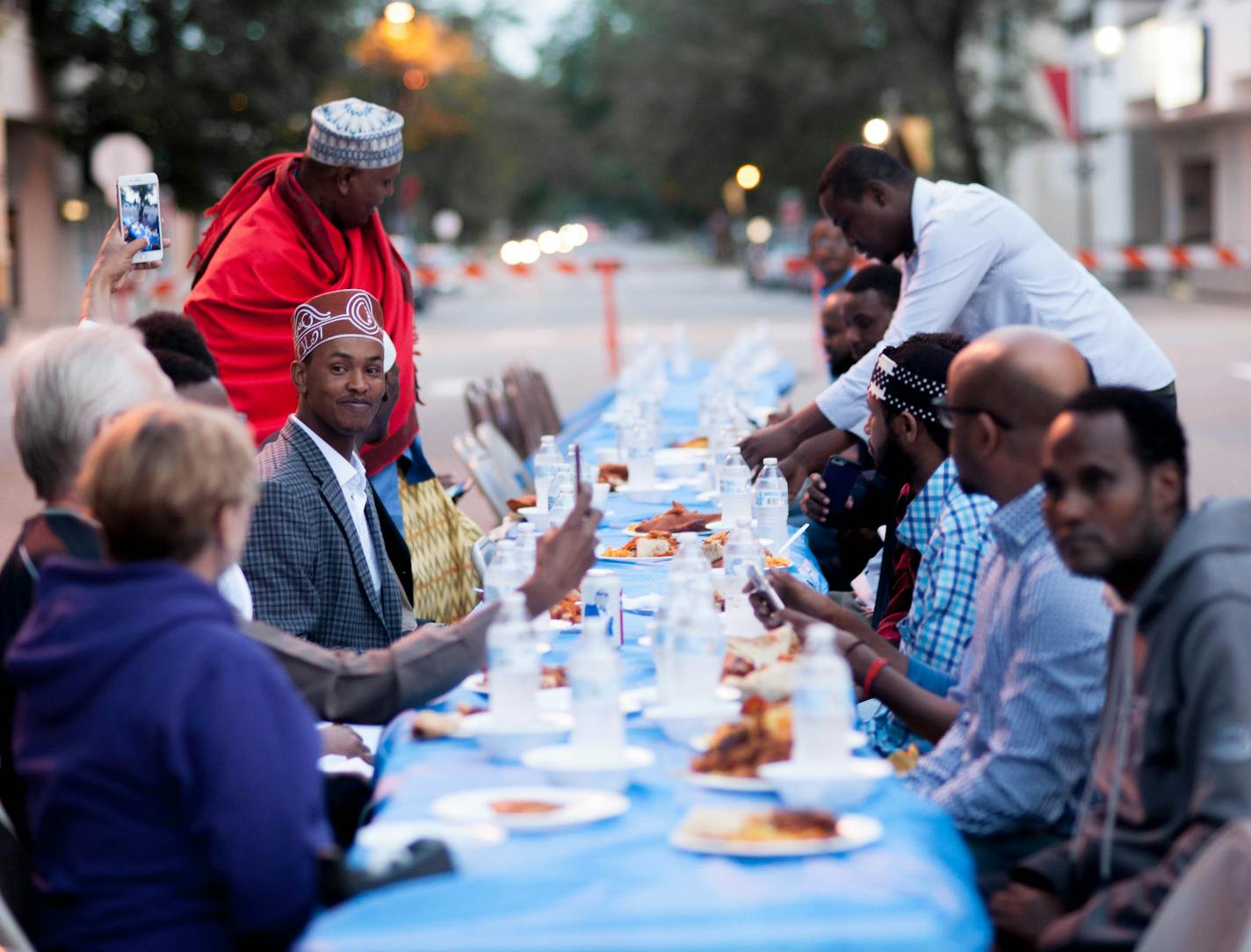 Neighbors gathered during Ramadan for an iftar dinner sponsored by Healthy Together Willmar, a community-led project for breaking down barriers to health.