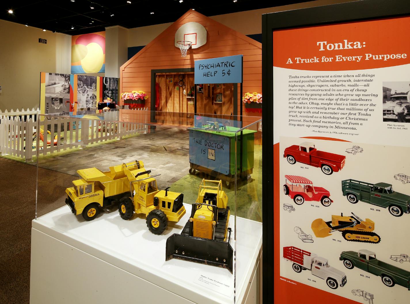 Outdoor and garage toys at the Minnesota History Center ] JOELKOYAMA&#x201a;&#xc4;&#xa2;jkoyama@startribune St. Paul, MN on May 15, 2014. The Minnesota History Center's "Toys" exhibit isn't just child's play. Focusing on toys and the advertising that helped sell them, the exhibit explores how the toys we played with reflected the societal eras in which we grew up.