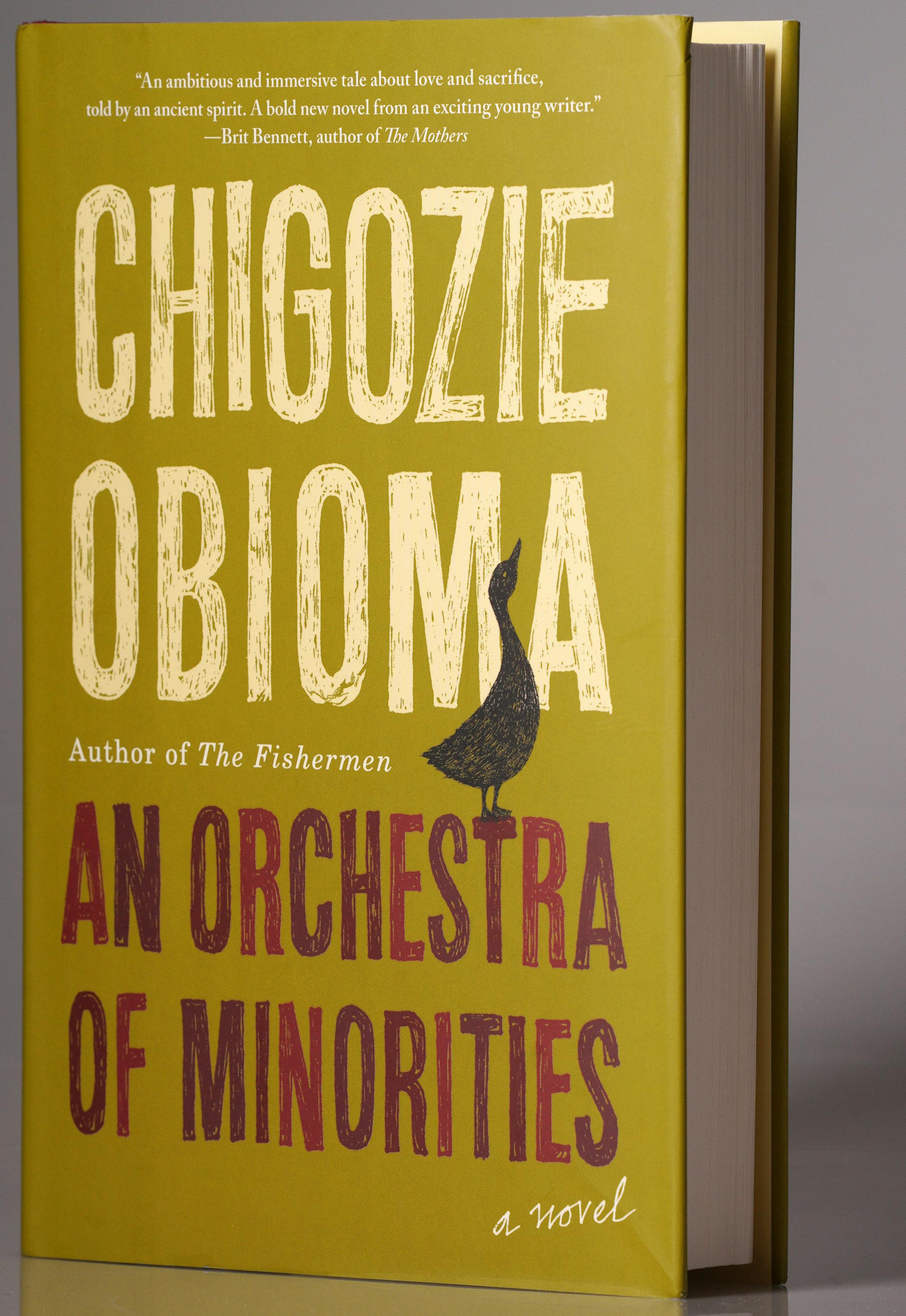 An Orchestra of Minorities by Chigozie Obioma. ] ANTHONY SOUFFLE • anthony.souffle@startribune.com Books for the newspaper's Holiday Books Guide photographed in the Star Tribune photo studio Thursday, Nov. 7, 2019 in Minneapolis.