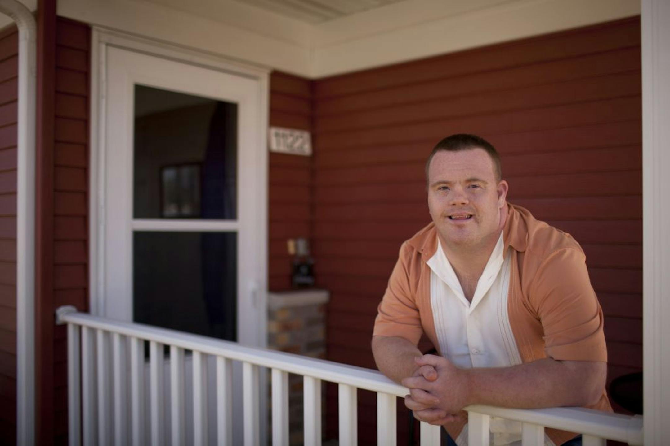 After living most of his adult life in group homes, Jeremy Collins has a townhouse in Coon Rapids where, with some help, he can live mostly on his own.