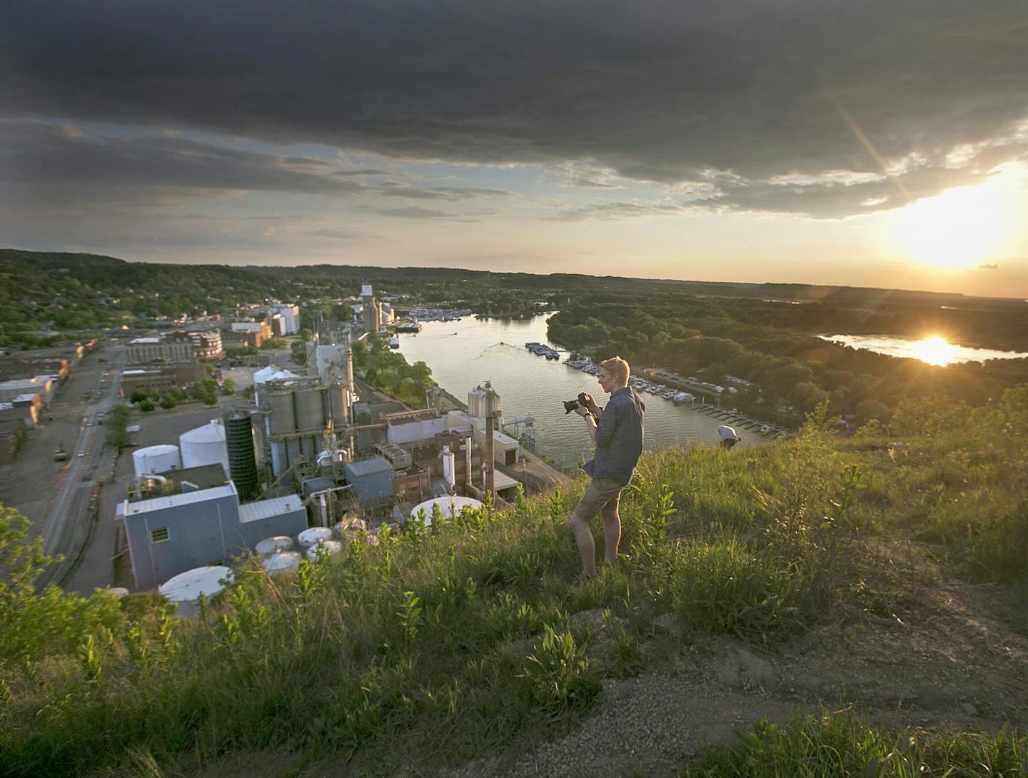 Zac Wronski took photos of Red Wing from Barn Bluff. He grew up in Red Wing but attends college in Winnipeg, Manitoba.