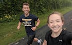 One year after his heart stopped during the Twin Cities 10 Miler, Tyler Moon is back on the road with his wife, Amy. Bystanders and other runners save