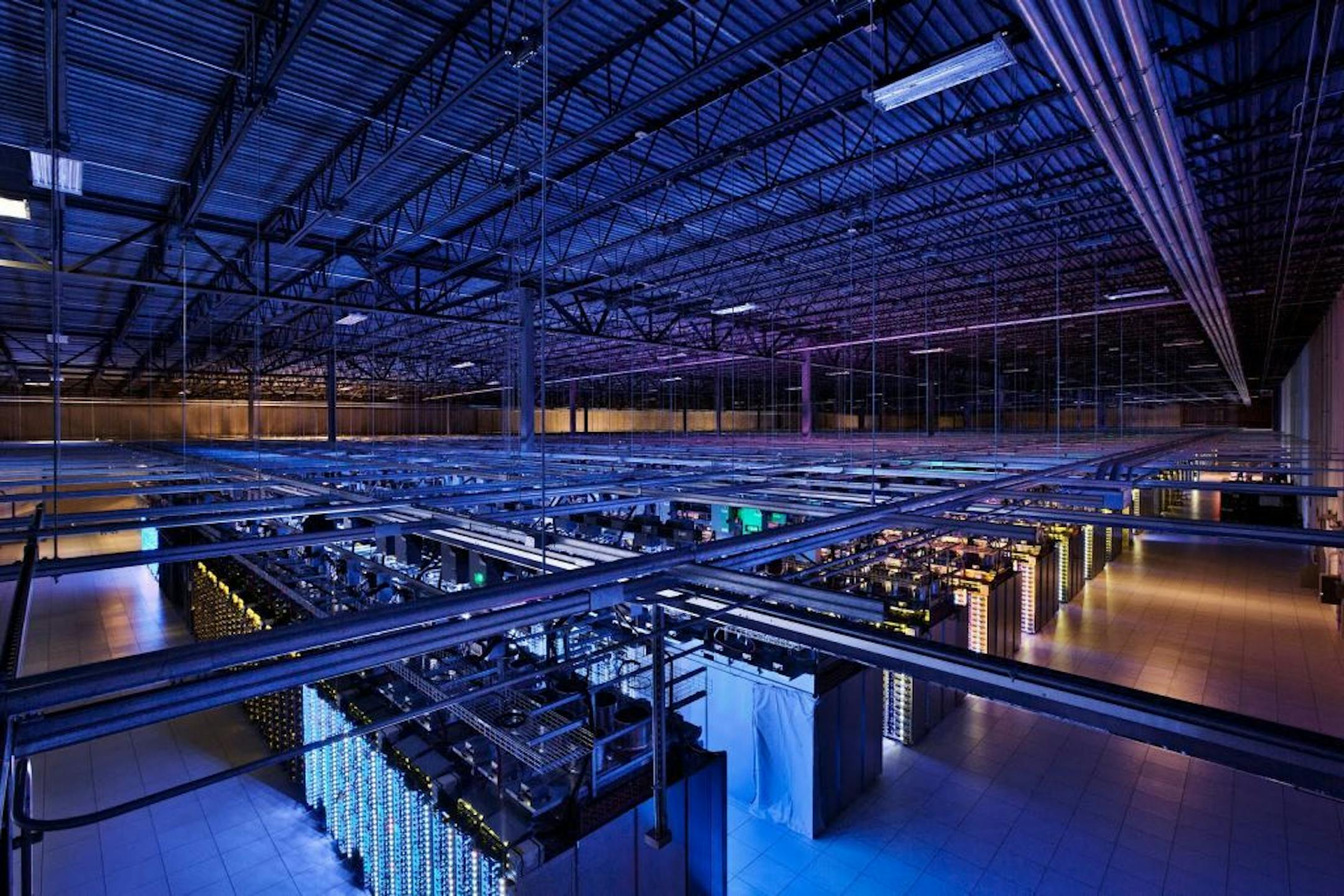 This undated photo provided by Google shows a Google data center in Hamina, Finland. The Washington Post is reporting Wednesday, Oct. 30, 2013, that the National Security Agency has secretly broken into the main communications links that connect Yahoo and Google data centers around the world. The Post cites documents obtained from former NSA contractor Edward Snowden and interviews with officials.