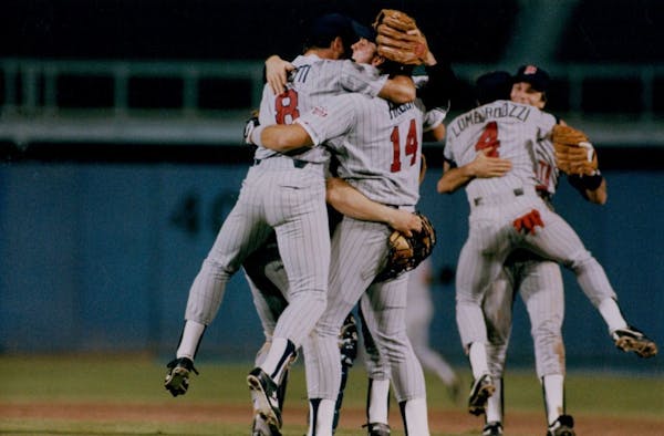 The Twins celebrated like mad when they clinched the AL West in '87, but Kent Hrbek said it didn't feel like they were in a "classic pennant race."
