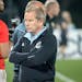 Minnesota United FC and coach Adrian Heath returned to training in the rain Tuesday after their 5-1 loss at Philadelphia on Saturday ended what hope r