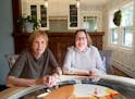 Sisters Susan, left, and Peggy McKevitt share a St. Paul duplex and remodeled their kitchens simultaneously — each in her own style.