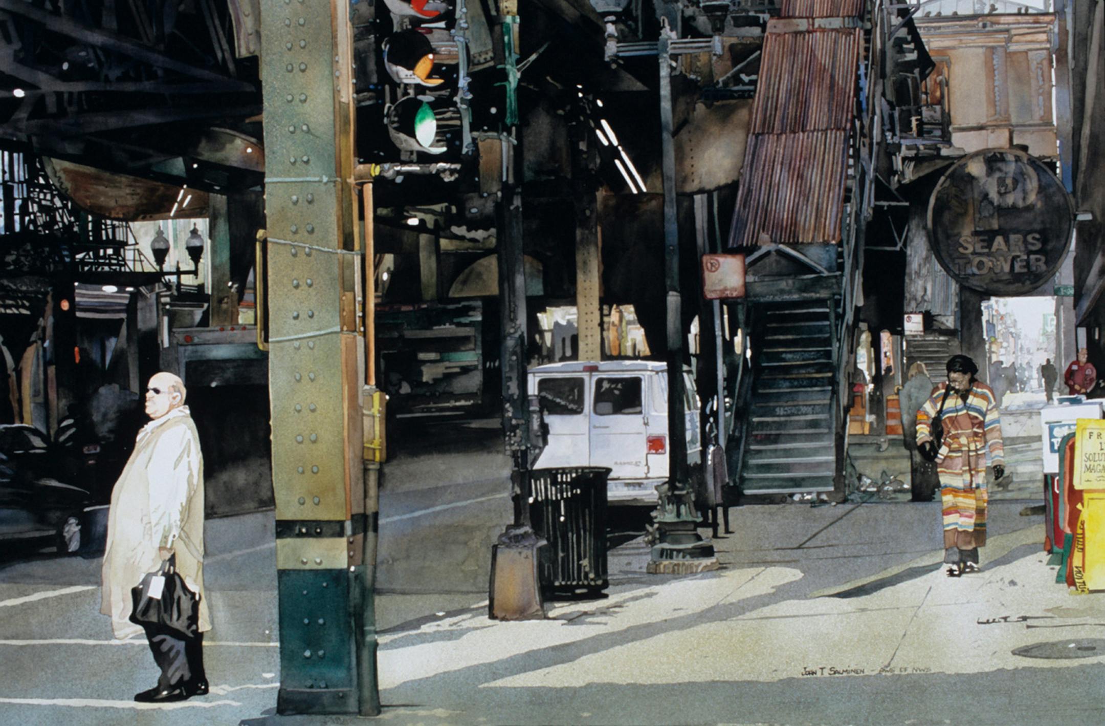 John Salminen painting "Chicago, November"