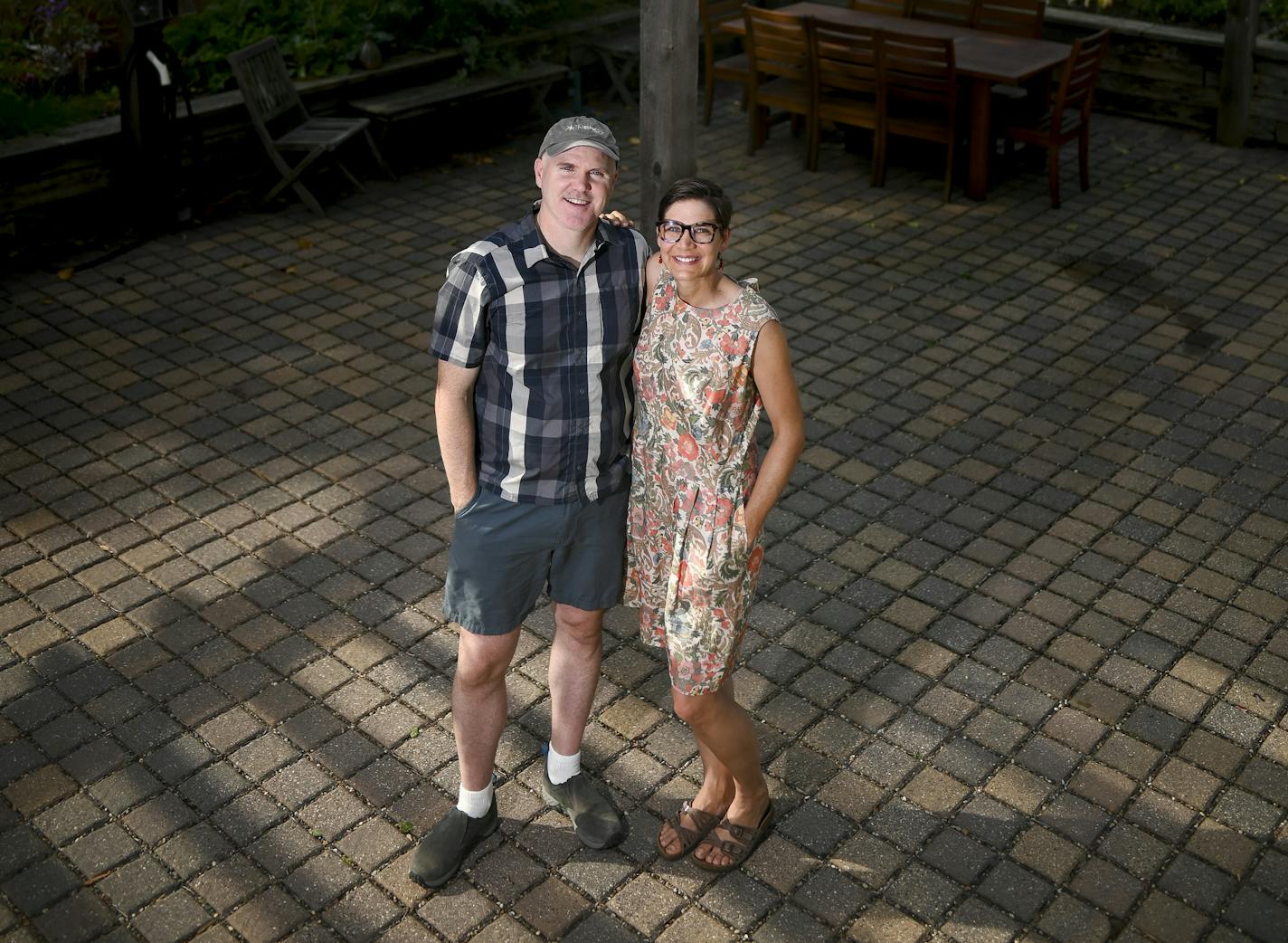 Tim and Jenn Morrow have installed photovoltaic solar panels on their backyard pergola and the rooftop of their St. Paul duplex.