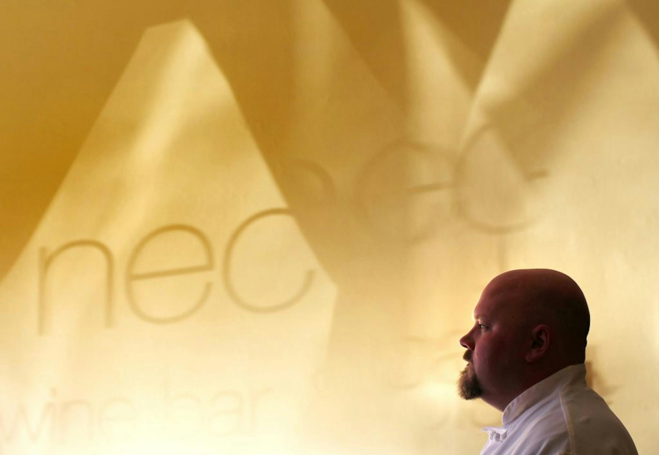 Chef and owner Kevin Nordeen at Nectar wine bar and bistro in Osseo October 11, 2012.