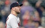 Blake Parker watched Roberto Perez trot around the bases. Parker gave up two home runs in the seventh inning as Cleveland rallied from a 5-1 deficit t