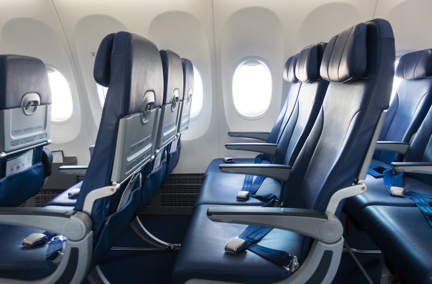 Background of airplane seats