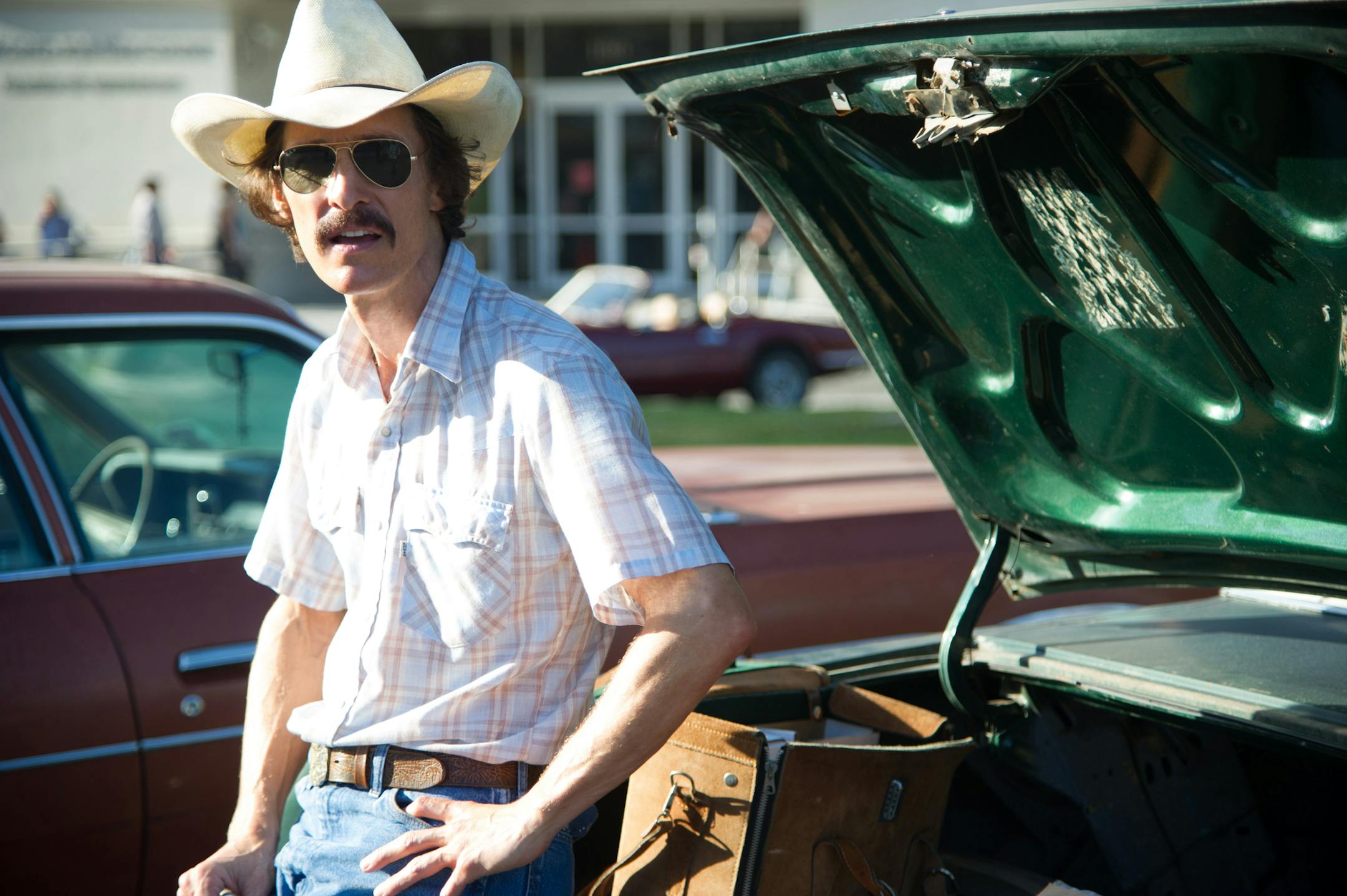 This image released by Focus Features shows Matthew McConaughey as Ron Woodroof in a scene from "Dallas Buyers Club." (AP Photo/Focus Features, Anne Marie Fox) ORG XMIT: MIN2013102916113053