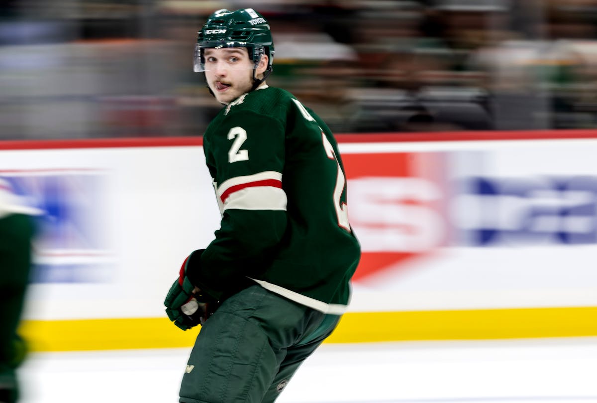 Opponents scored zero goals the past two games against the Wild when defenseman Calen Addison was on the ice.