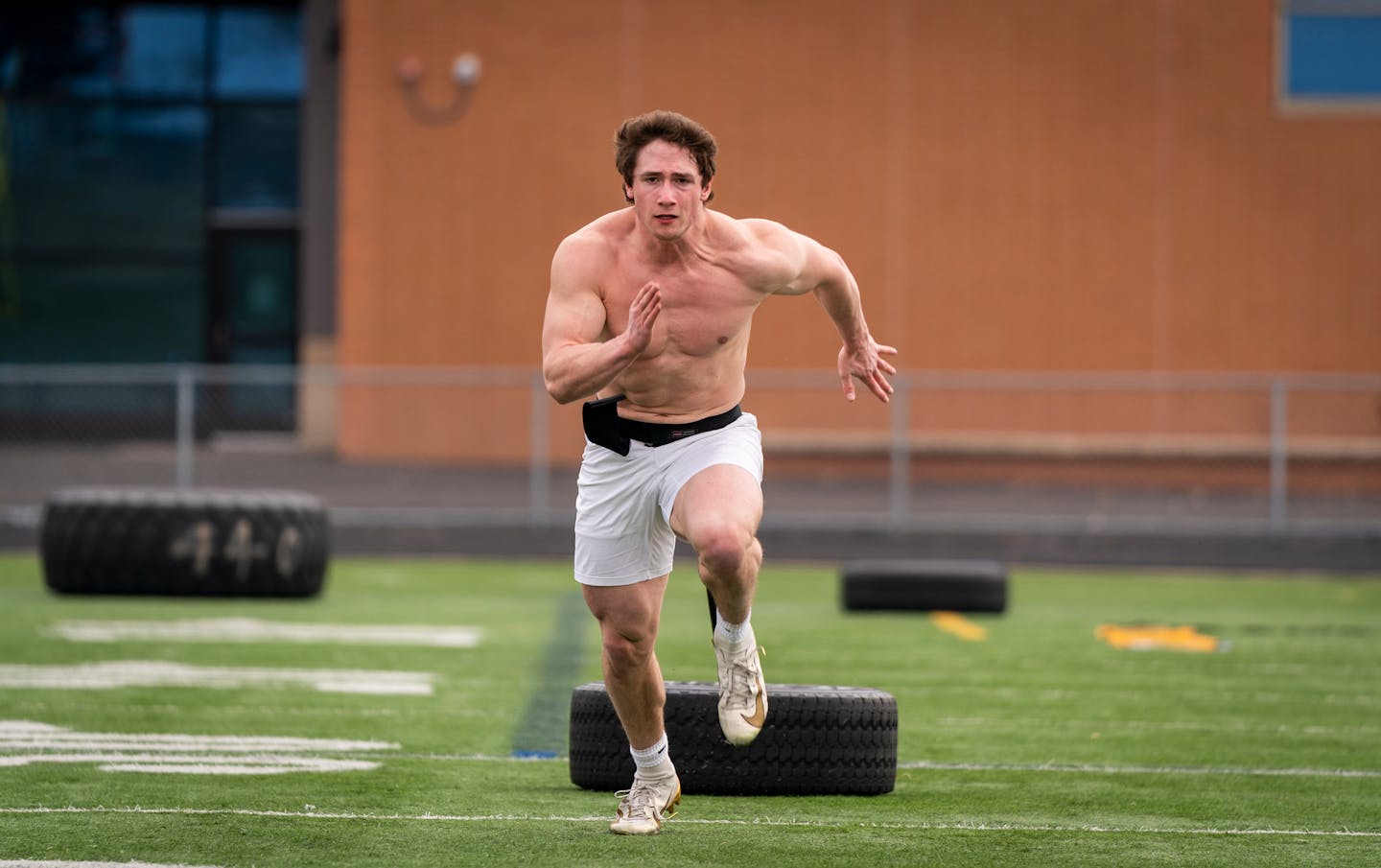 Farmington's Zac Janz, a junior running back, had all his spring travel plans nixed by the pandemic.