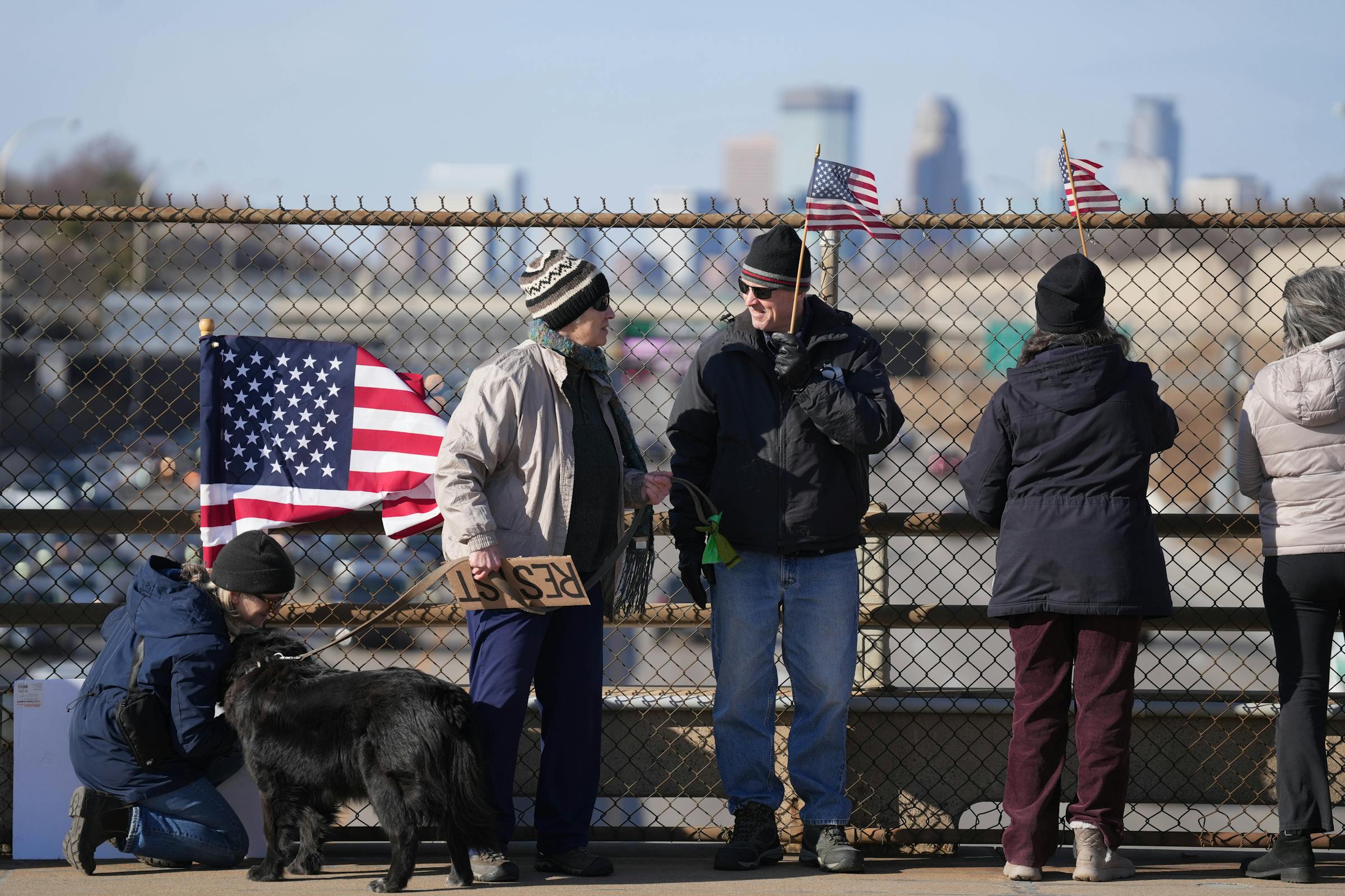 Highway bridge protests are popping up across the Twin Cities. Who’s putting them on?