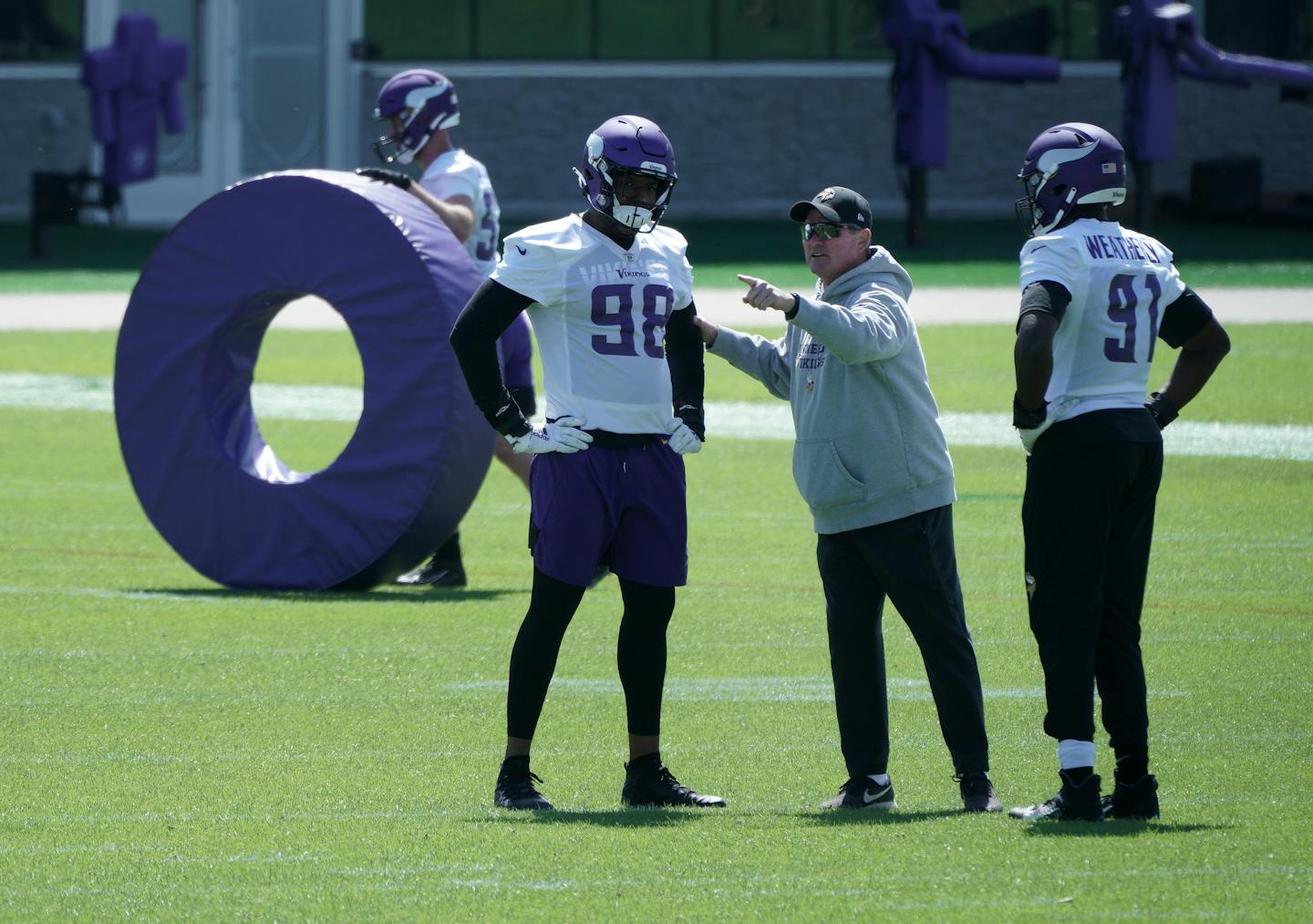 Vikings began OTA's at TCO Performance Center. Coach