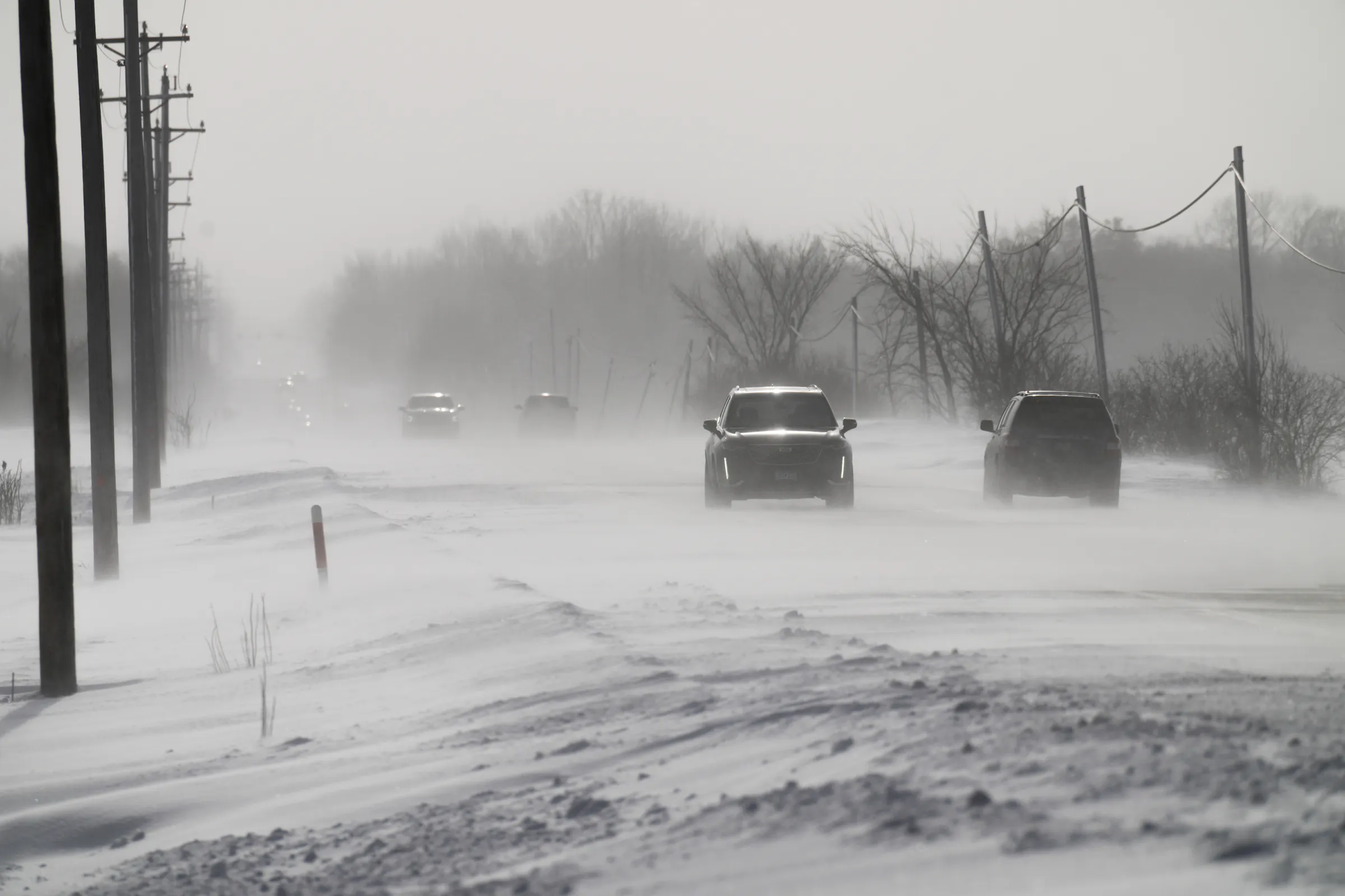 I-90 reopens, but travel remains difficult in cold, blowing snow