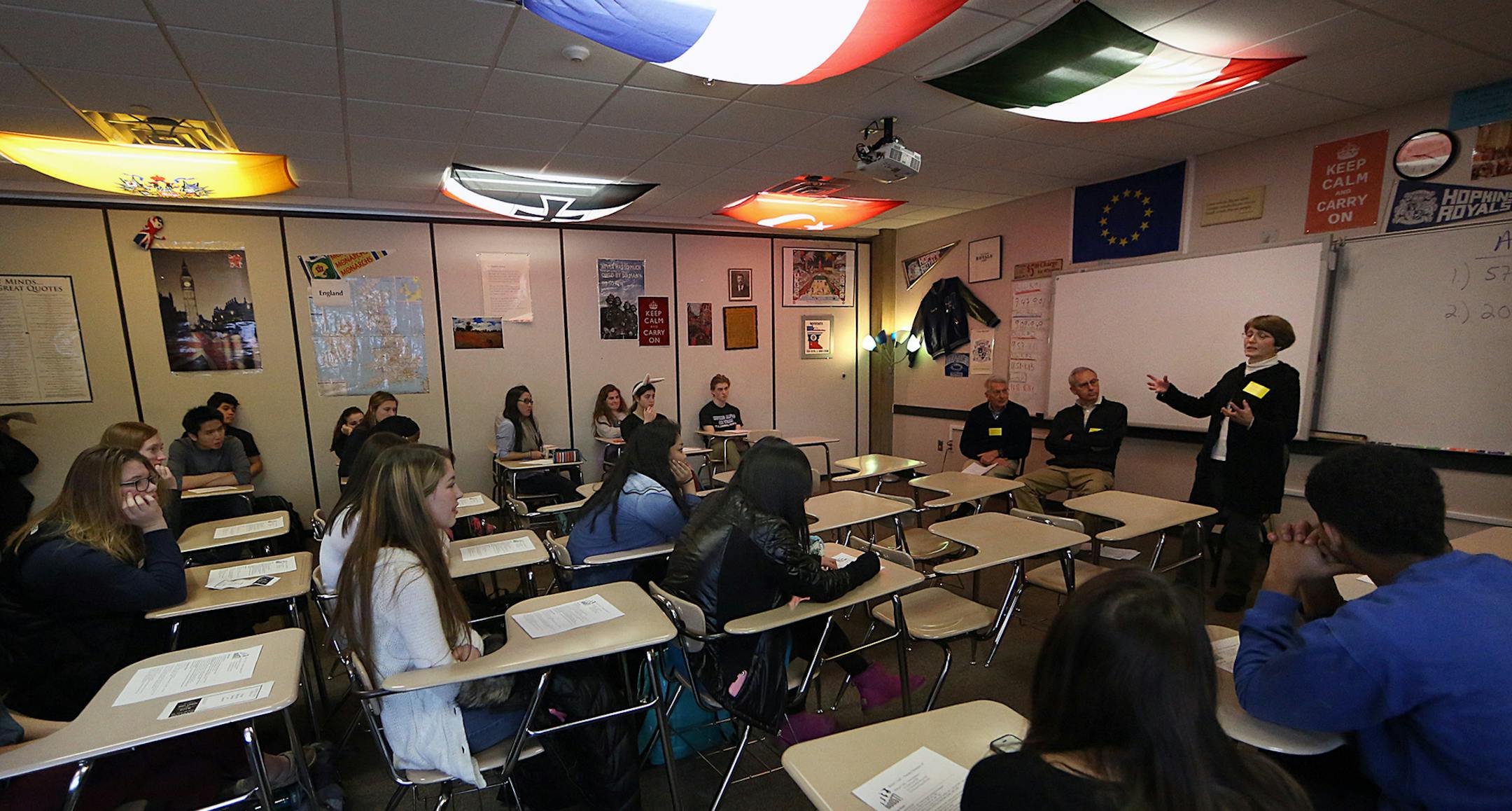 Three retired doctors will be talking to students in Rick Rexroth's social studies class at Hopkins High School. Hopkins High School is working with the Minnetonka Senior Center. Over the next year, senior citizens will be talking to students about the careers they once had, and possibly serving as mentors to the students. It's a unique approach. Most schools are focused on the next high tech gadgetry or hot career - not working with elderly people and learning from their experiences. Doctors pa