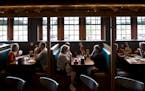 Lunch patrons sit in the bar area of Famous Dave's in Coon Rapids to enjoy a meal off their new menu. ] ALEX KORMANN &#x2022; alex.kormann@startribune