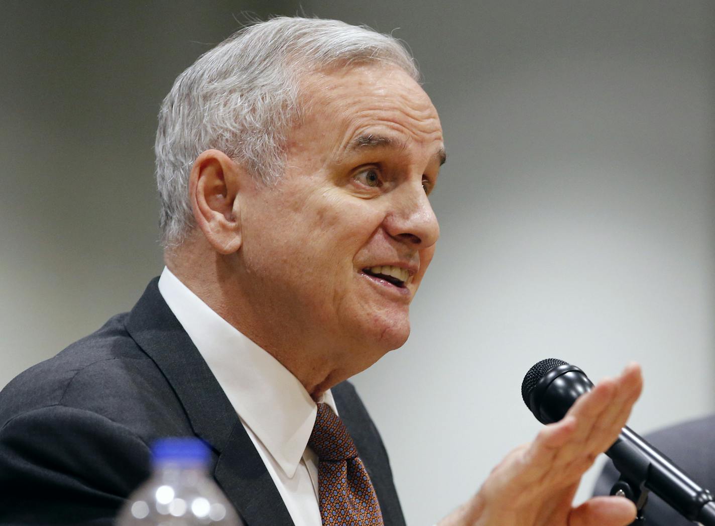 At the Senate Building at the State Capitol in St. Paul, governor Mark Dayton and House speaker Kurt Daudt agreed to disagree while addressing budget issues during a conference call with reporters about the upcoming legislature.] Richard Tsong-Taatarii/rtsong-taatarii@startribune.com