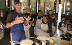 Chef David Fhima demonstrated how to make mac and cheese with healthier ingredients.