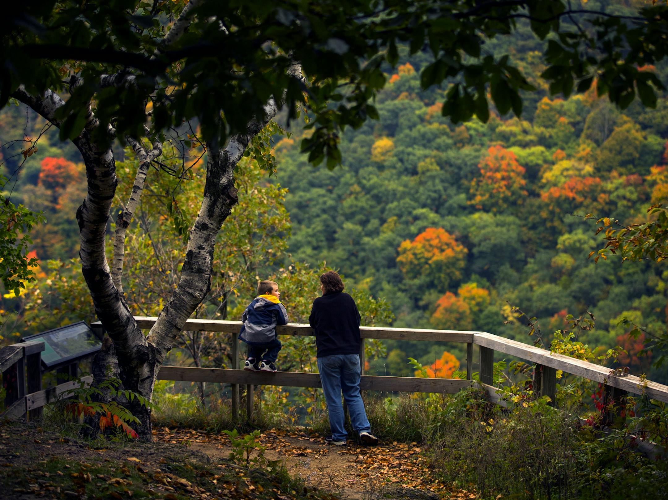 You must get out of the car to truly explore Minnesota Bluff country. Here Coleen Nelson and her grandson Talen, 7, had Great River Bluffs State Park to themselves during a mid-week visit in October. ] Minnesota State of Wonders travel Project - South East Minnesota Bluff Country. BRIAN PETERSON &#x201a;&#xc4;&#xa2; brian.peterson@startribune.com Winona, MN 10/13/14