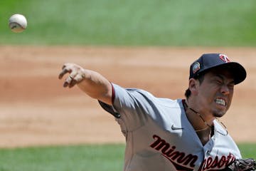 Twins starting pitcher Kenta Maeda