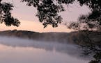 Mist rises from Elbow Lake in Ottertail County. Lisa Meyers McClintick