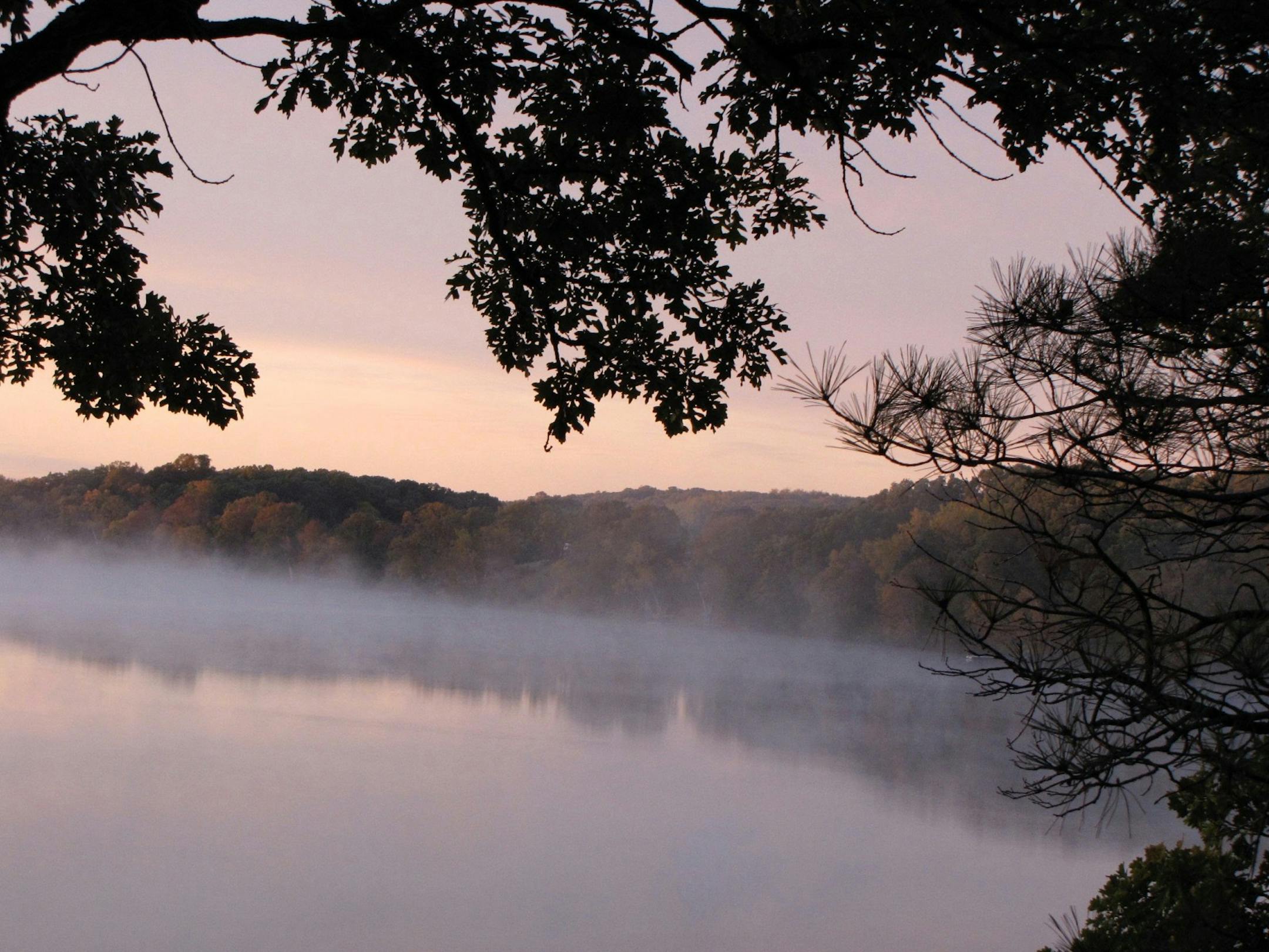 Mist rises from Elbow Lake in Ottertail County. Lisa Meyers McClintick