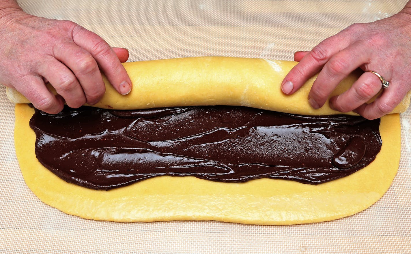 Baking Central makes chocolate babka - a brioche type dough swirled with dark chocolate.] Photographed 3/4/14. Bruce Bisping/Star Tribune bbisping@startribune.com