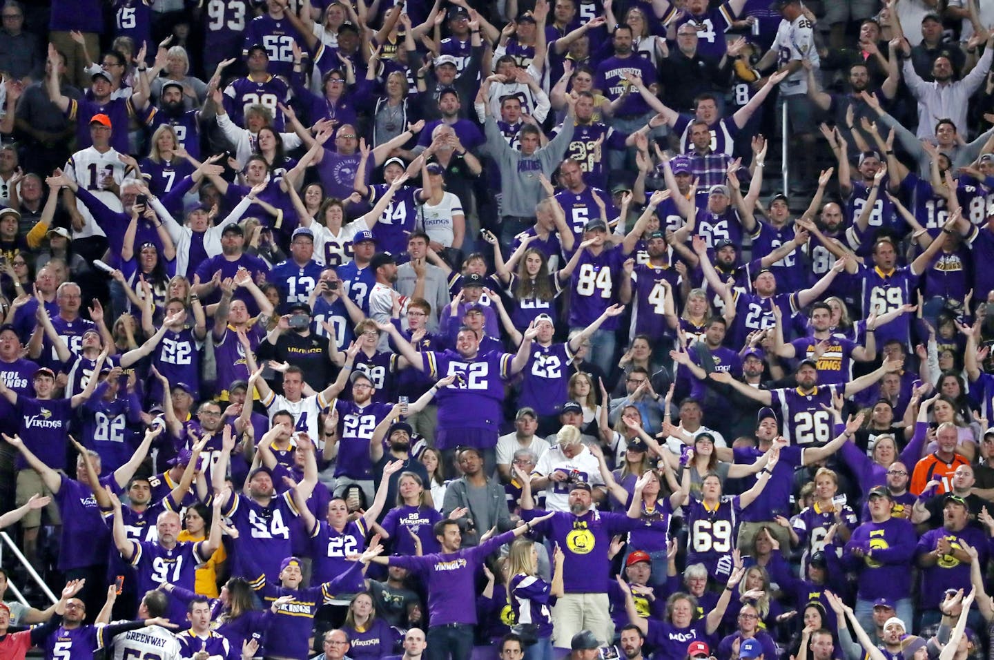 Vikings fans were getting the hang of their new Skol chant during the 3rd quarter.