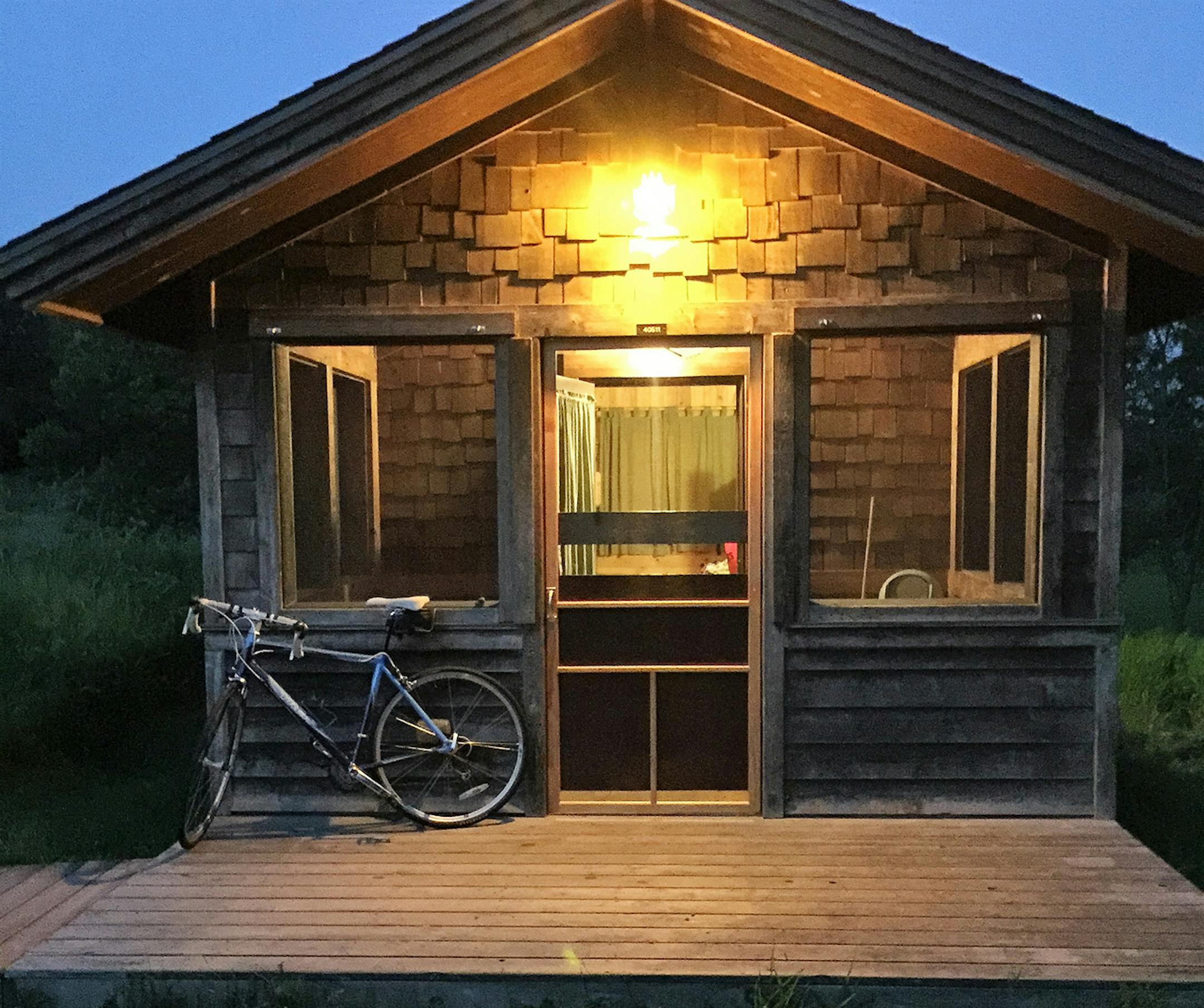 The Loon cabin at Sibley State Park, July 2015. Cindy Newstrom, Minnetrista, MN