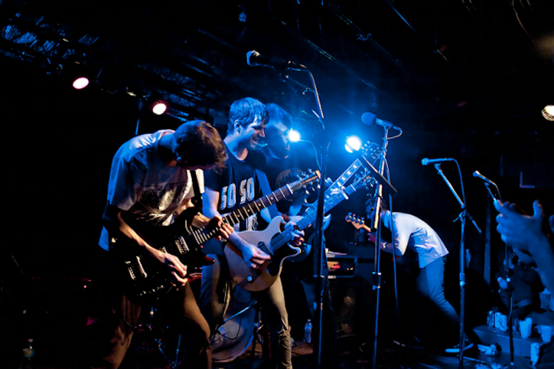 Titus Andronicus started the cavalcade of guitars in the Entry on Thursday before Friday's Replacements tribute. / Photos by Leslie Plesser