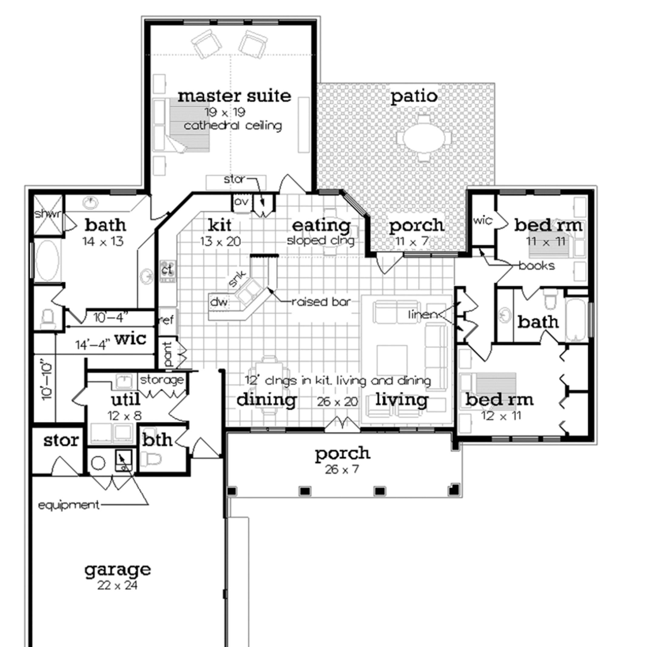 Home plan: Reimagined ranch offers plenty of porch and patio living
