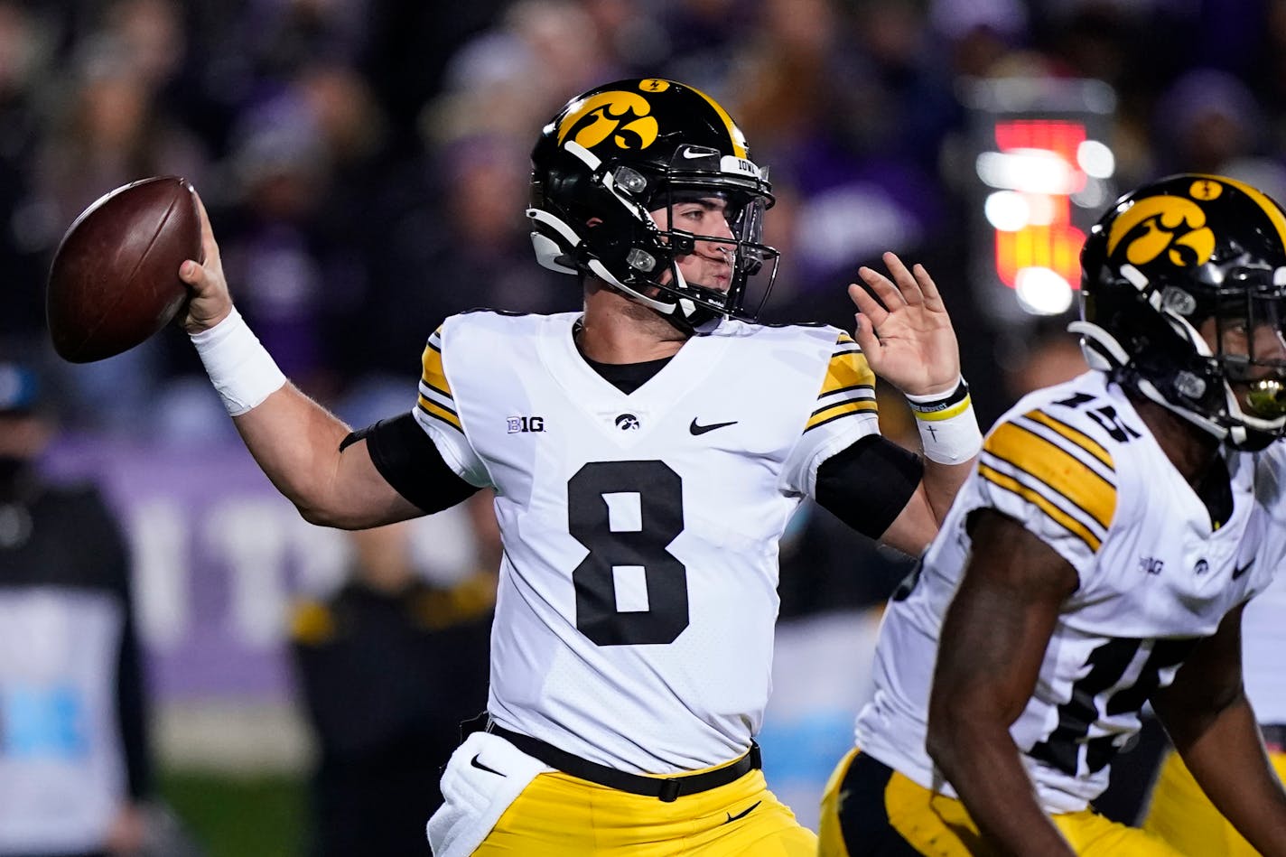 Iowa quarterback Alex Padilla